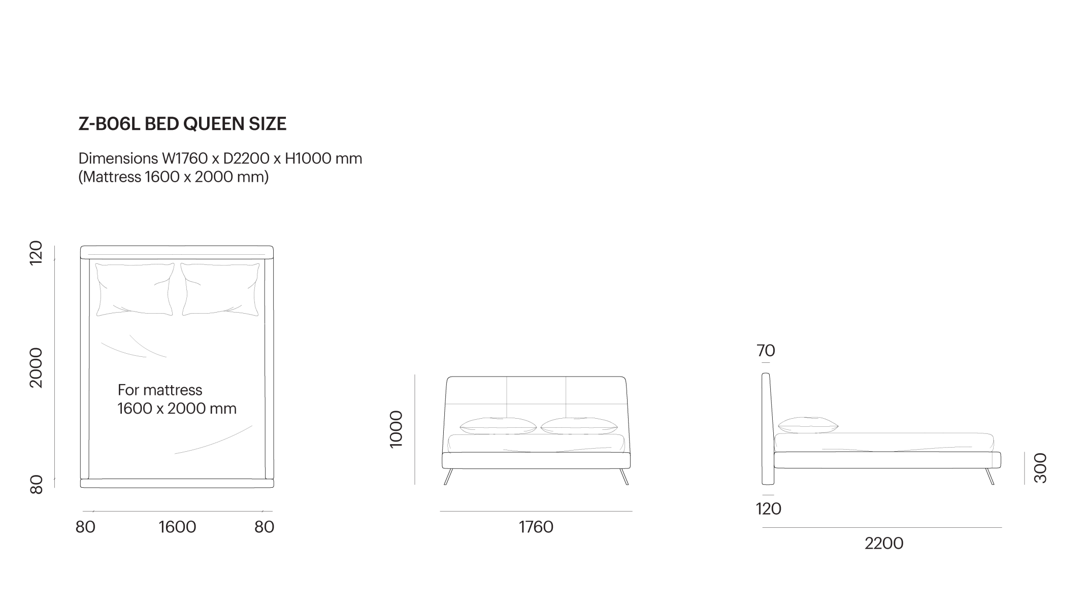 Z-B06L bed / 1600