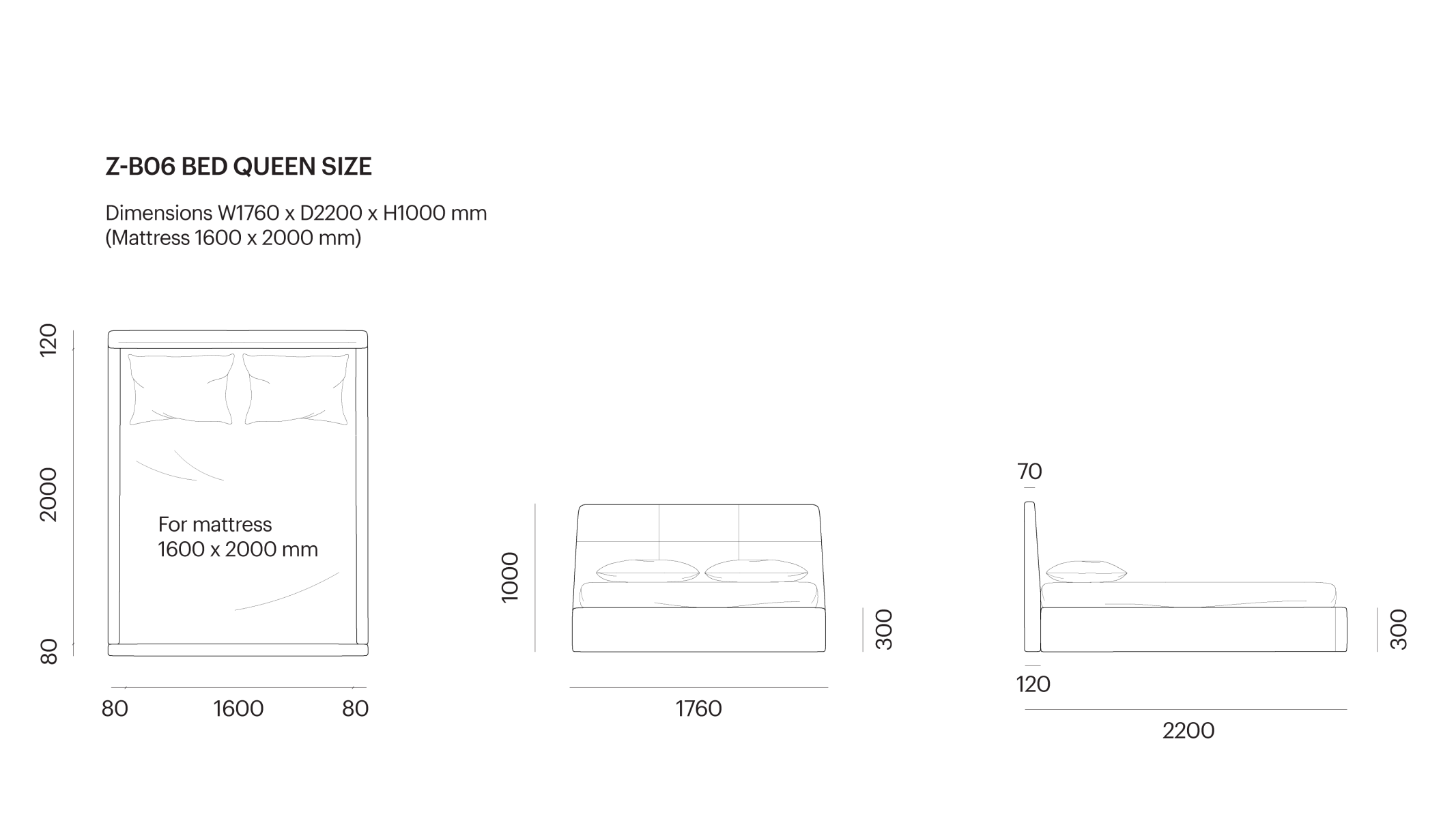 Z-B06 bed / 1600