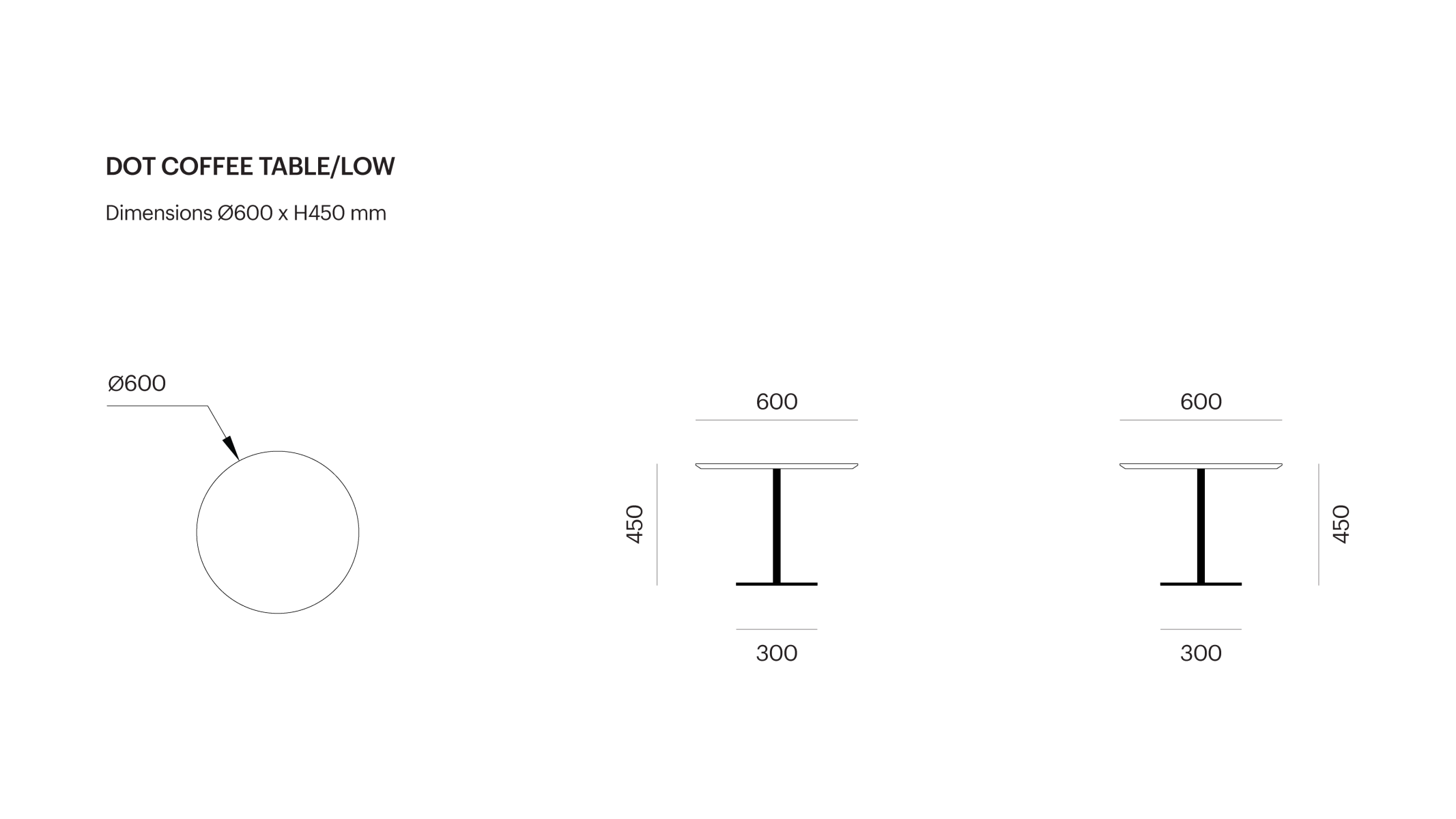 Dot coffee table / low